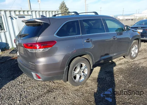 2017 Toyota Highlander Limited z USA, uszkodzony, nr VIN 5TDDZRFH2HS422546